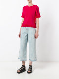 ruched trim T-shirt 