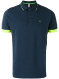 contrast polo shirt
