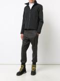 cropped funnel neck jacket