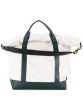 roll top tote bag 