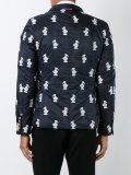 printed padded blazer 
