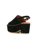 embroidered platform slingback mules