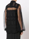 transparent striped pattern shirt