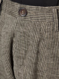 striped drop-crotch trousers
