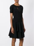 lace detail cropped T-shirt