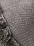 furry trim cardigan 