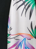 printed fringed trim jacket