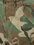 camouflage cropped trousers