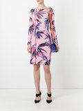 palm trees print dress