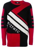 geometric intarsia jumper