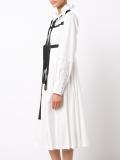 strap pleated dress