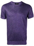 short sleeve lurex knit