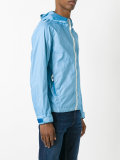 zipped hooded jacket