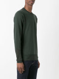 mesh panel sweatshirt