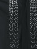 embroidered stripe detail shirt