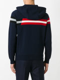 stripe panel hoodie
