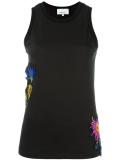 floral embroidered tank top