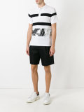 printed trim polo shirt 
