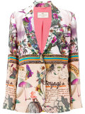 nature print blazer 