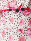 printed flounce long dress