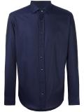 tonal micro print shirt