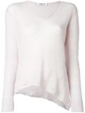 V-neck knitted blouse