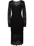 lace V-back dress
