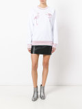 glittery stripes sweatshirt