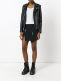 short deconstructed pin detail skirt 