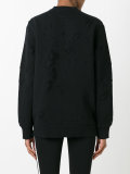 distressed logo print sweatshirt