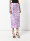jacquard midi skirt