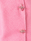 floral buttons tweed jacket 