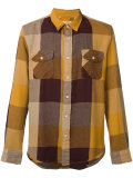 flap pockets checked shirt