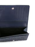 embossed logo pattern wallet