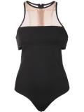 mesh panelled swimsuit