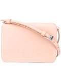 logo embossed cross body bag
