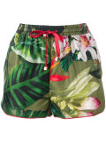 floral patterned shorts