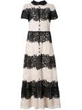 buttoned lace dress