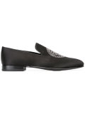 crystal Medusa head loafers
