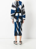 'Else' printed plissé dress