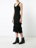 ruffle knit dress