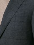 checked pattern two-piece suit