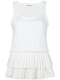 pleated tank top