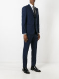 contrasting piping two-piece suit