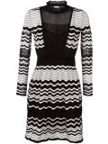 chevron flared dress