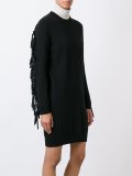 fringe wool dress