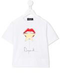 star lips print T-shirt