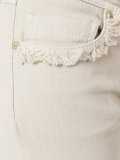 frayed trim jeans 