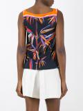 bird of paradise print top