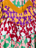 patterned shift dress
